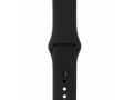 Ремешок силиконовый для Apple Watch 42/44mm черный слайд 1