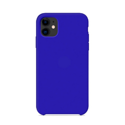 Чехол Silicone Case iPhone 11 темно-синий
