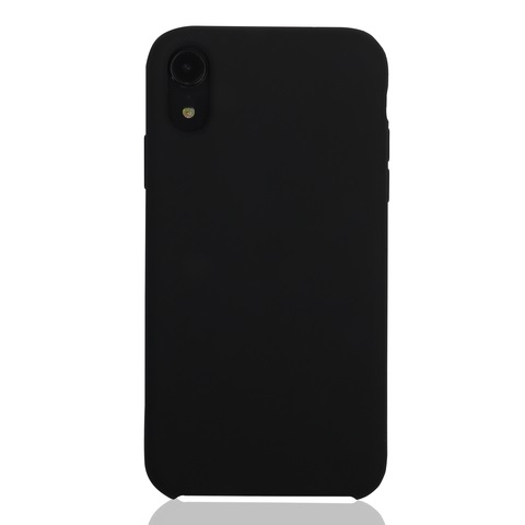 Чехол Silicone Case для iPhone XR черный картинка 1
