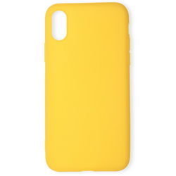 Чехол Silicone Case для iPhone XR желтый