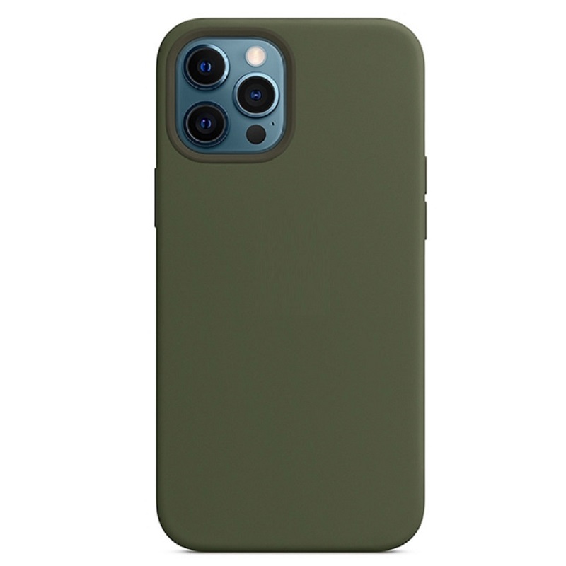 Чехол Silicone Case iPhone 14 Pro / Pro Max Темно зеленый картинка 1