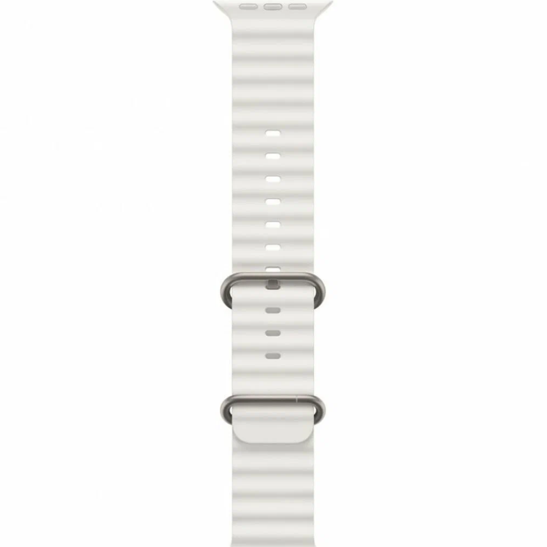 Apple Watch Ultra Titanium Case with White Ocean Band картинка 4