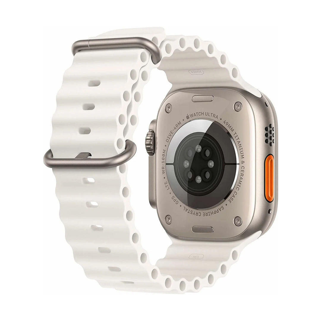 Apple Watch Ultra Titanium Case with White Ocean Band картинка 3