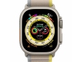 Apple Watch Ultra Titanium Case with Yellow/Beige Trail Loop слайд 4