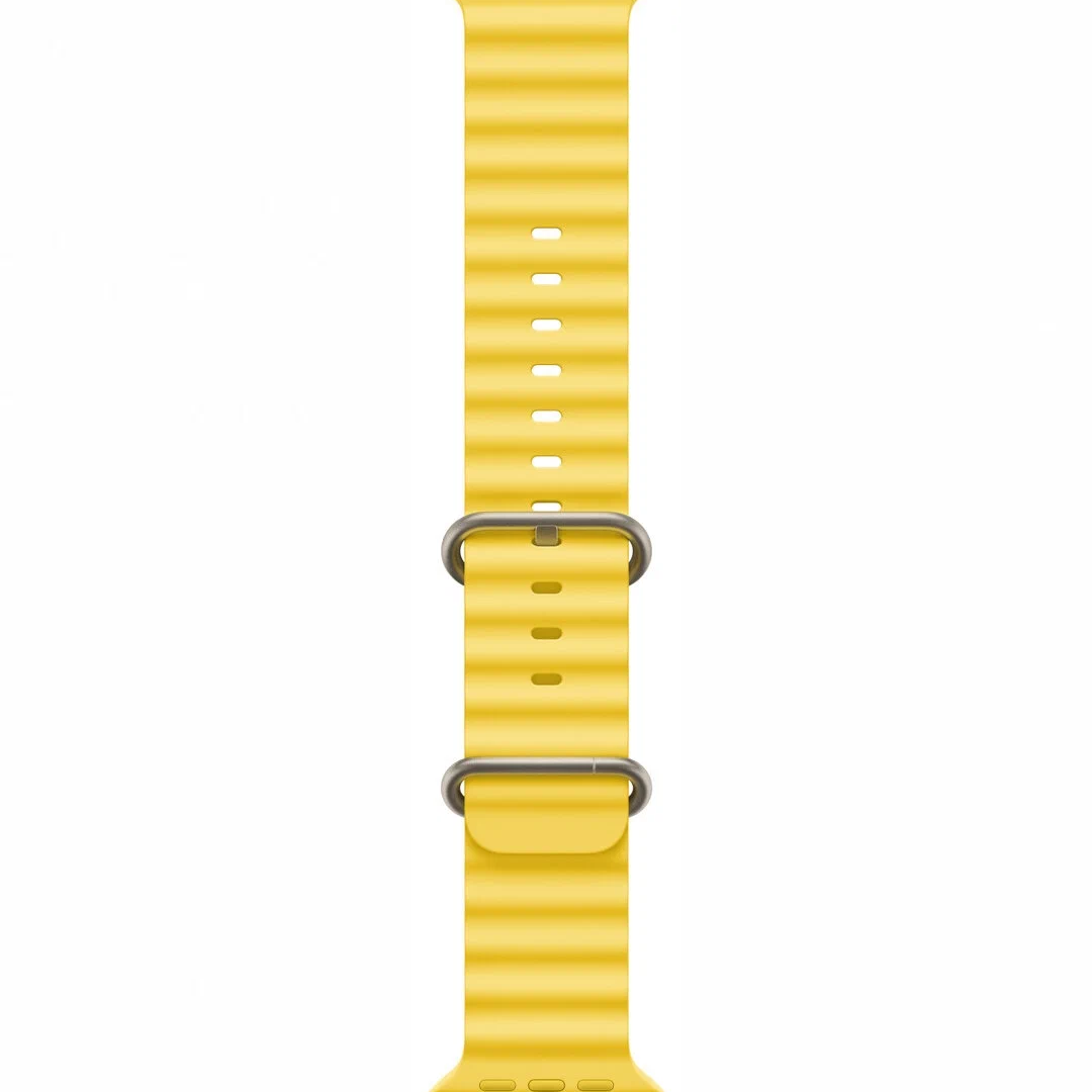 Apple Watch Ultra Titanium Case with Yellow Ocean Band картинка 3