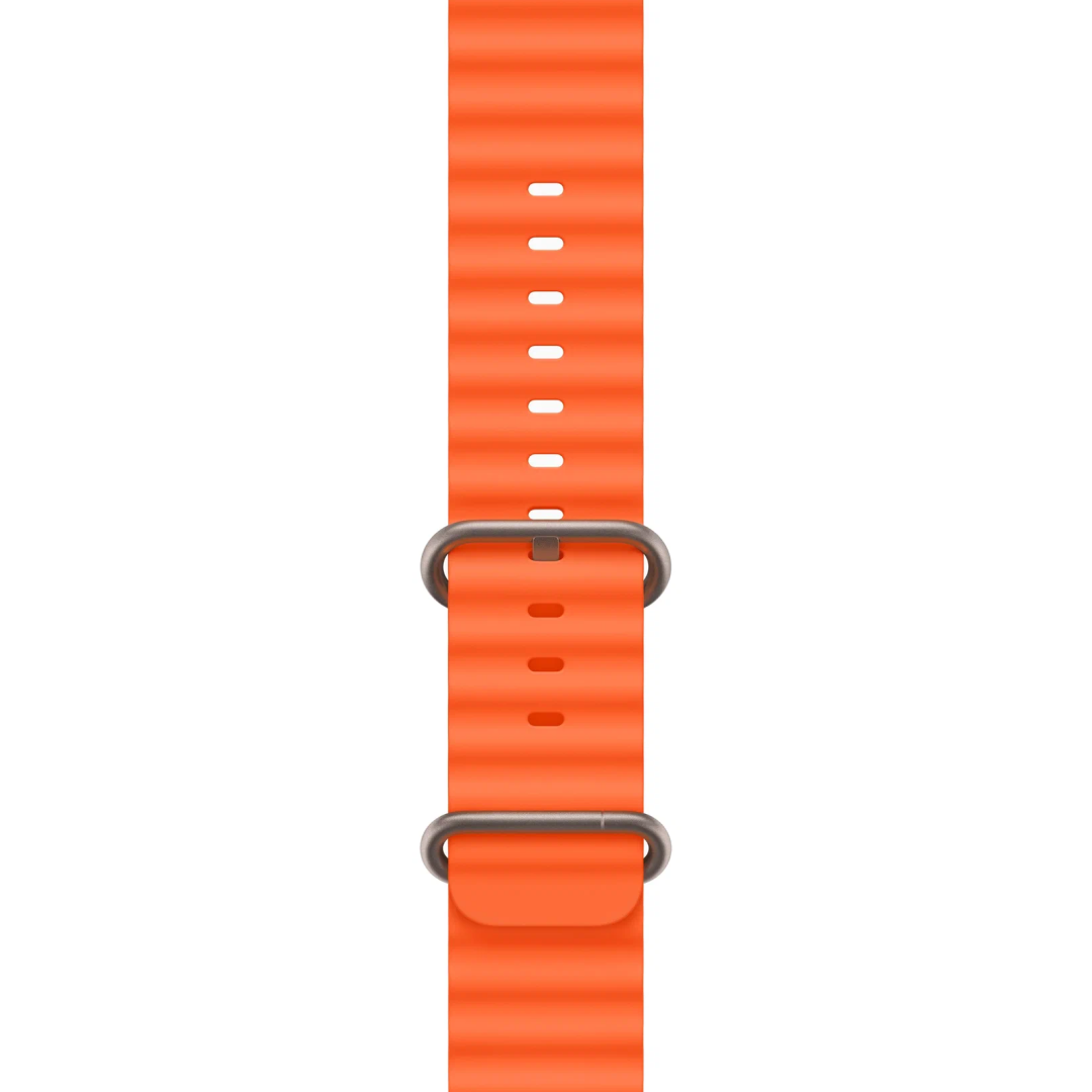 Apple Watch Ultra 2 Titanium Case with Orange Ocean Band картинка 4