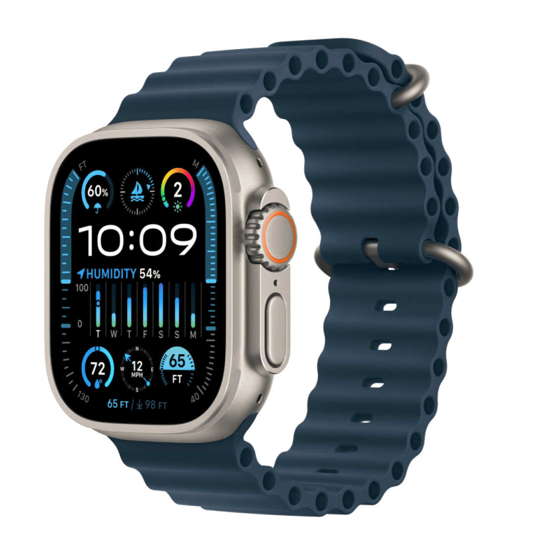 Apple Watch Ultra 2 Titanium Case with Blue Ocean Band картинка 1