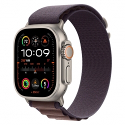 Apple Watch Ultra 2 Titanium Case with Indigo Alpine Loop