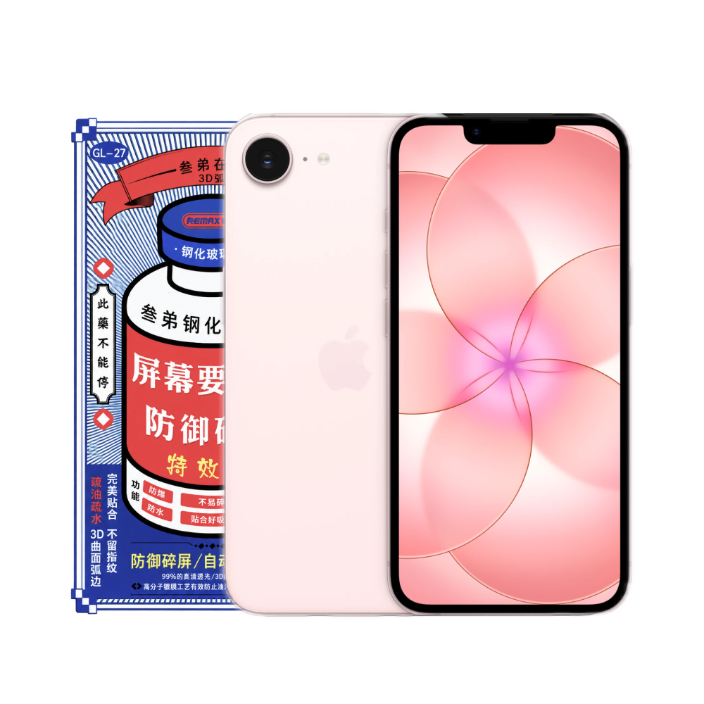 Защитное стекло 3D Remax iPhone 17е картинка 1