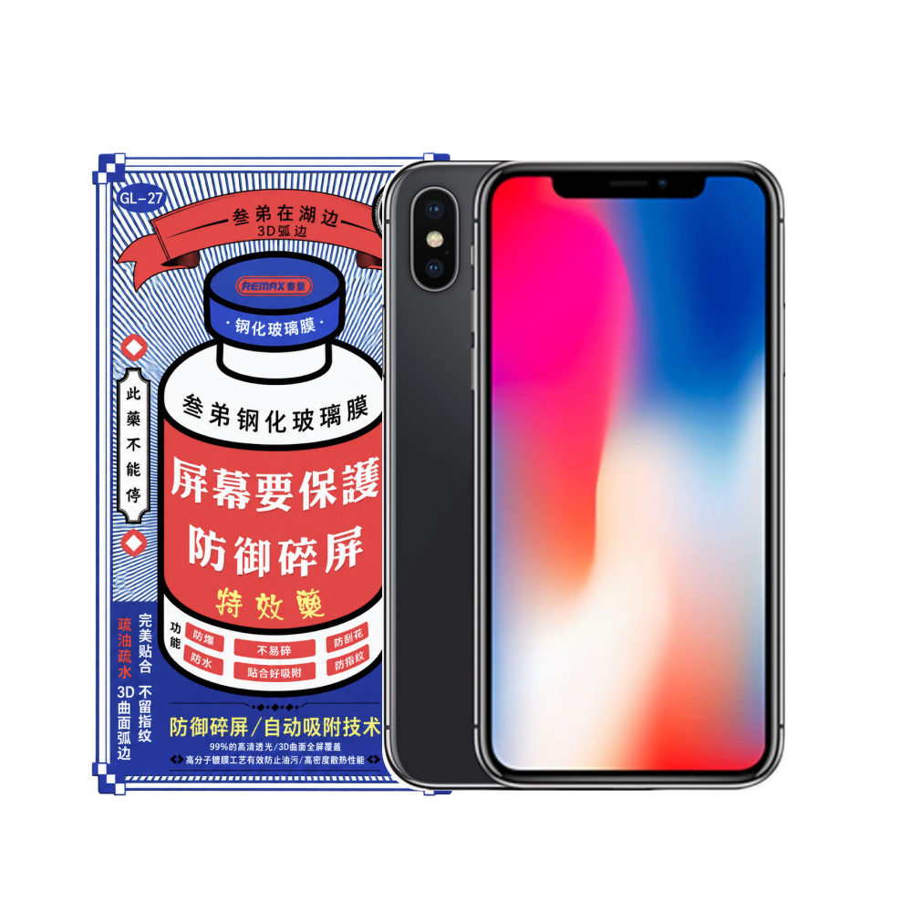 Защитное стекло 3D Remax iPhone X картинка 1