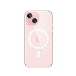 Чехол Clear Case iPhone 15, прозрачный с поддержкой MagSafe