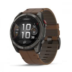 Часы Garmin FENIX 8 Pro 51 mm AMOLED Black / Chestnut Leather