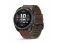 Часы Garmin FENIX 8 Pro 51 mm AMOLED Black / Chestnut Leather слайд 1