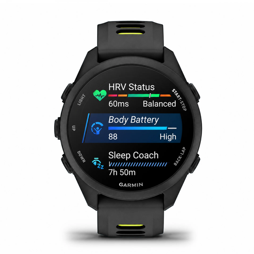 Часы Garmin ForeRunner 170 Black/Amp Yellow картинка 3