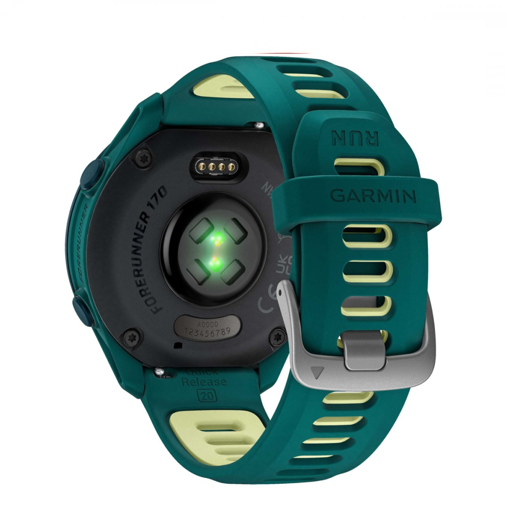 Часы Garmin ForeRunner 170 Music Teal Green/Citron картинка 3