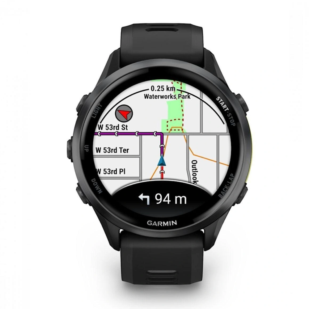 Часы Garmin ForeRunner 970 Whitestone/Translucent Amp Yellow картинка 3