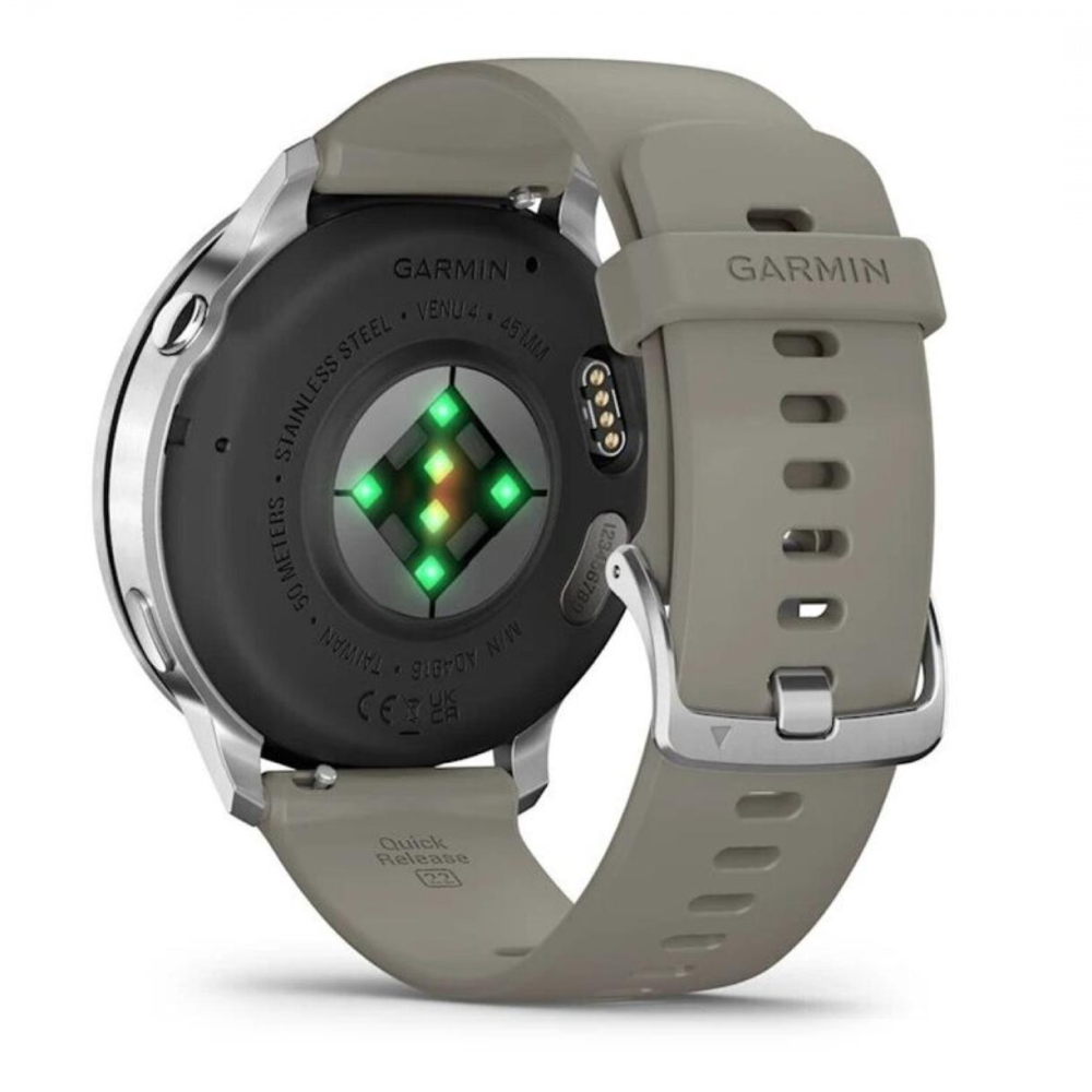 Часы Garmin Venu 4 45mm Silver / Silver Gray картинка 3