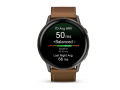 Часы Garmin Venu 4 45mm Slate / Black Silicone / Brown Leather слайд 3