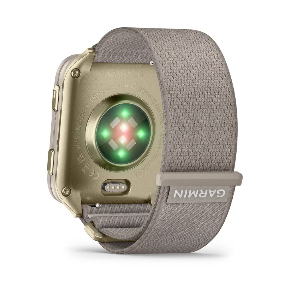 Часы Garmin Venu X1 46mm Soft Gold / Titanium картинка 3