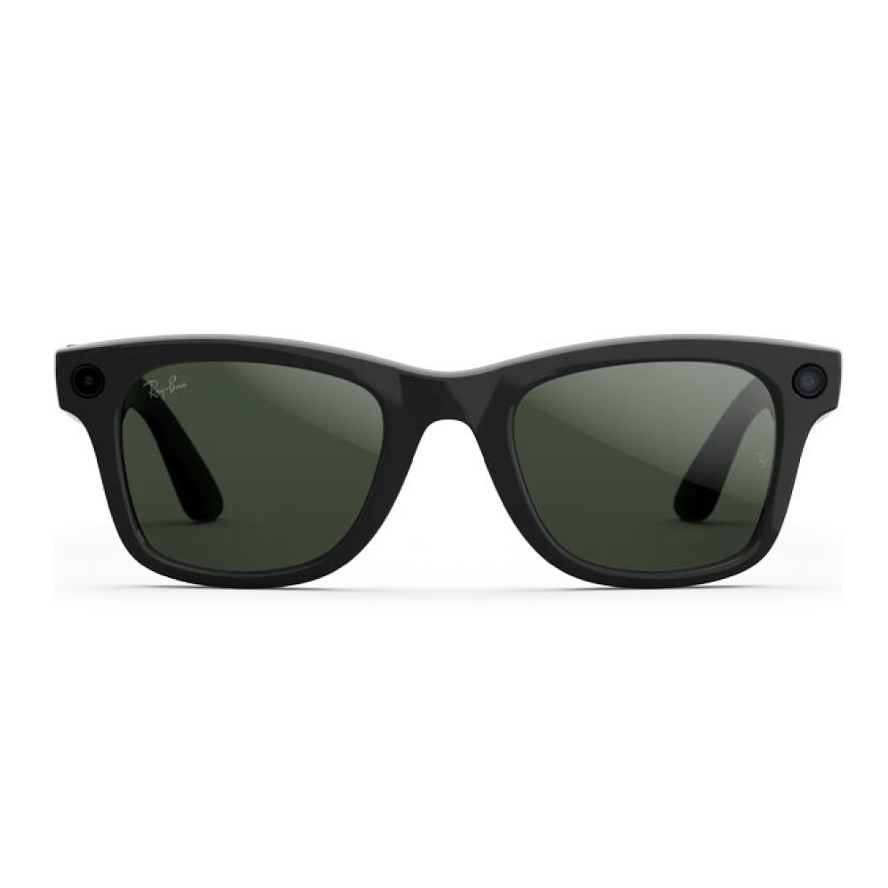 Камера - очки Ray-Ban Meta Wayfarer (Gen 2) Shiny Black | Green картинка 1