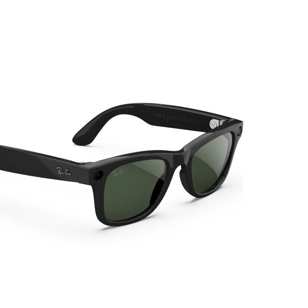 Камера - очки Ray-Ban Meta Wayfarer (Gen 2) Shiny Black | Graphite Green Transitions картинка 3