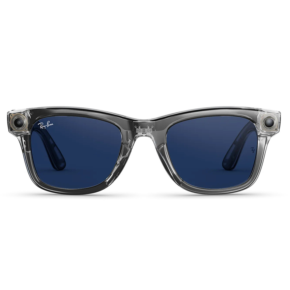 Камера - очки Ray-Ban Meta Wayfarer (Gen 2) Shiny Transp Grey | Sapphire Transitions картинка 1