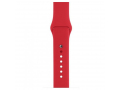 Ремешок силиконовый для Apple Watch 38/40mm красный слайд 1