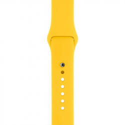 Ремешок силиконовый для Apple Watch 42/44mm желтый