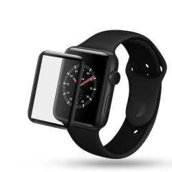 Защитное стекло 3D (Black) Apple Watch Series 1/2/3 42 mm