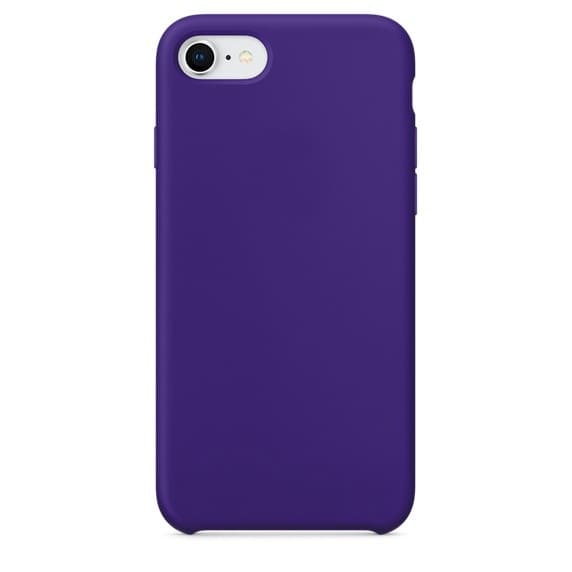 Чехол Silicone Case для iPhone 7/8/SE2 фиолетовый картинка 1