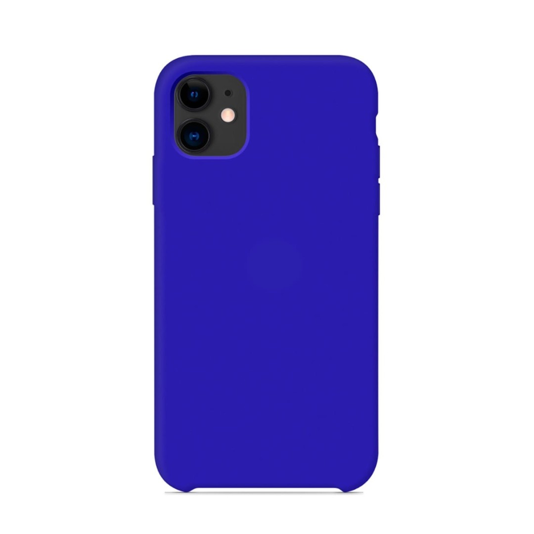 Чехол Silicone Case iPhone 11 темно-синий картинка 1