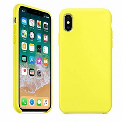 Чехол Silicone Case для iPhone X/XS желтый