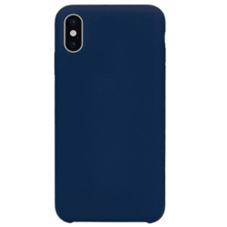 Чехол Silicone Case для iPhone X/XS темно синиий