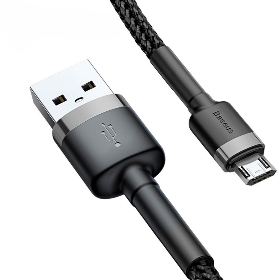 Кабель Micro-USB/USB, Cafule, 1м, черный, Baseus картинка 1