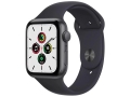 Apple Watch SE 40mm Корпус «серый космос» Черный спортивный ремешок слайд 1
