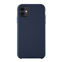 Чехол Silicone Case iPhone 12 темно-синий