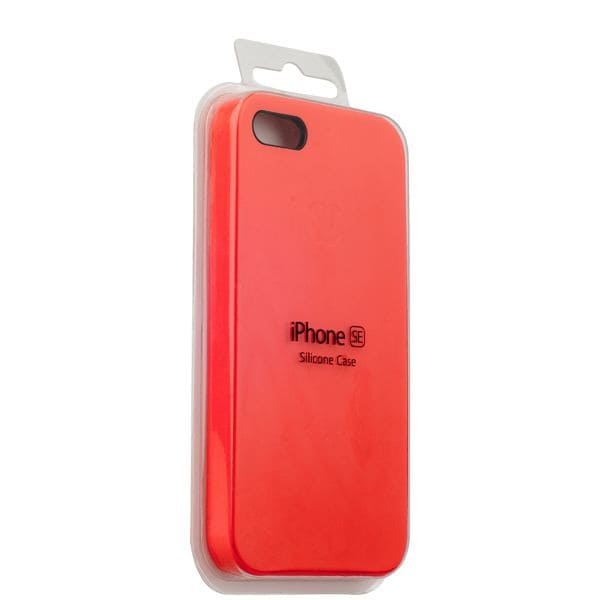 Чехол Silicon case для iPhone 5/5S/SE Красный картинка 1