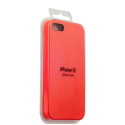 Чехол Silicon case для iPhone 5/5S/SE Красный