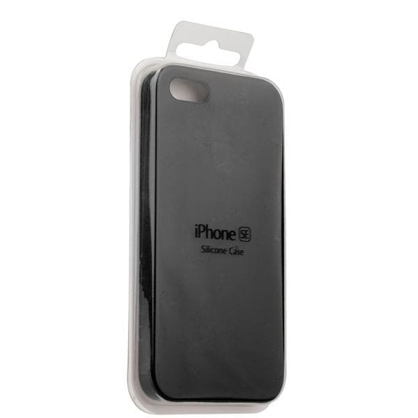 Чехол Silicon case для iPhone 5/5S/SE Черный картинка 1