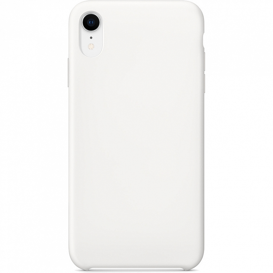 Чехол Silicone Case для iPhone XR белый картинка 1