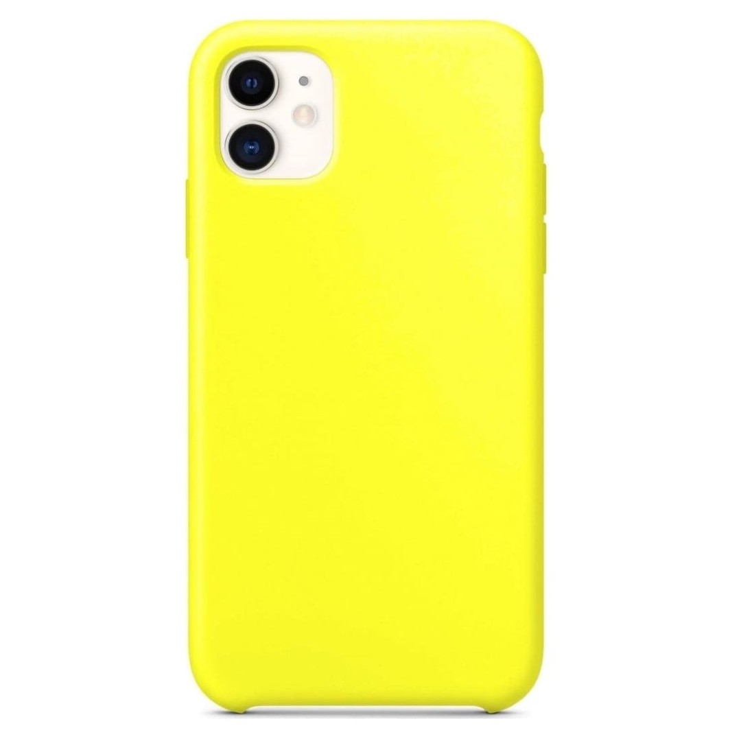 Чехол Silicone Case iPhone 11 желтый картинка 1