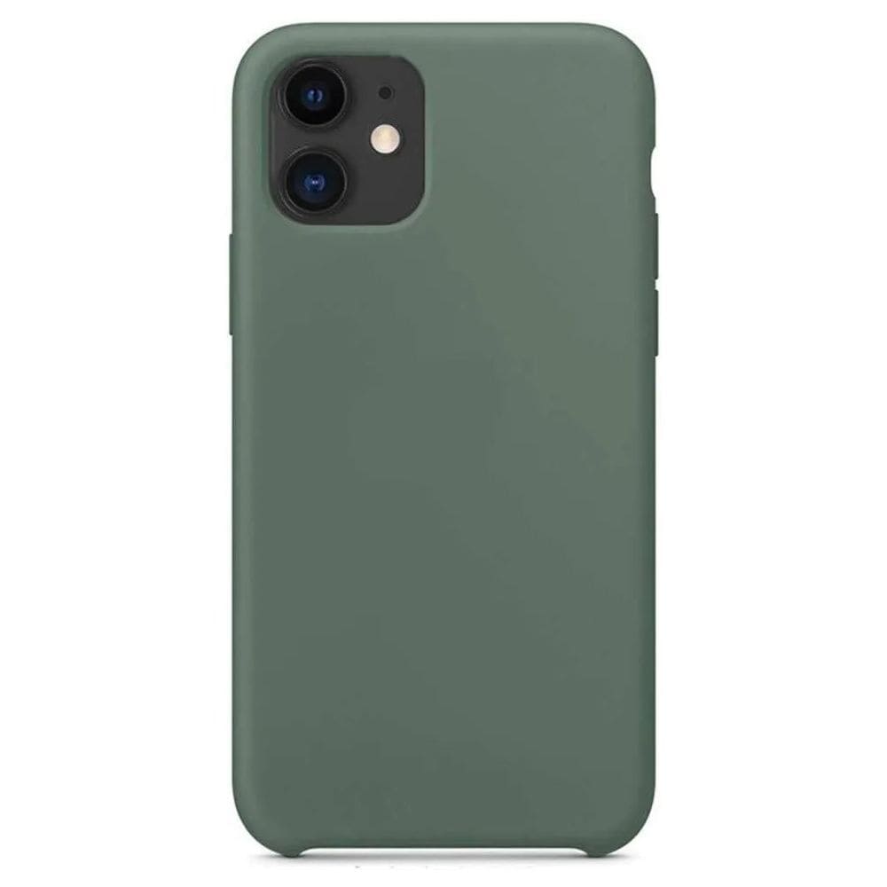 Чехол Silicone Case iPhone 11 зеленый картинка 1