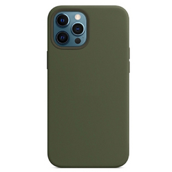 Чехол Silicone Case iPhone 13 Pro / Pro Max Темно зеленый