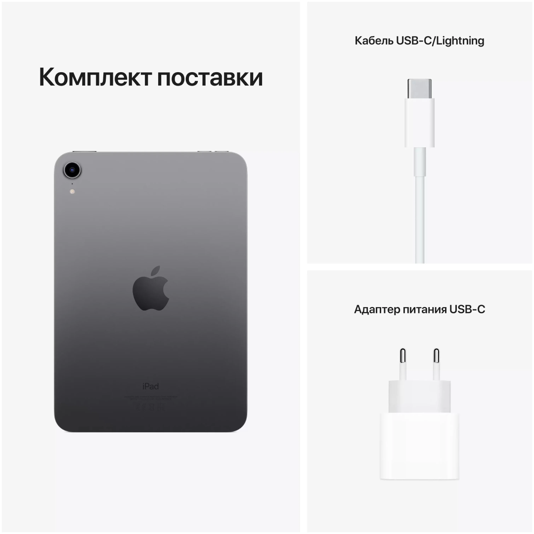 Apple iPad Mini (2021) Wi-Fi 256Gb Серый космос картинка 5