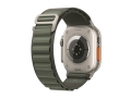 Apple Watch Ultra Titanium Case with Green Alpine Loop слайд 5