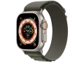 Apple Watch Ultra Titanium Case with Green Alpine Loop слайд 1