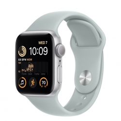 Apple Watch SE (2022) 40mm Корпус «серебро» спортивный ремешок агава