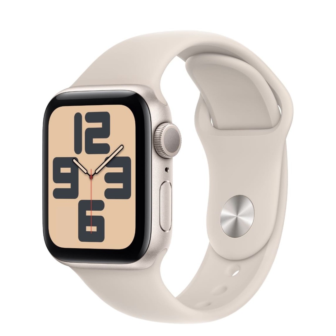 Apple Watch SE (2023) 40mm Корпус «Сияющая звезда» спортивный ремешок сияющая звезда картинка 1