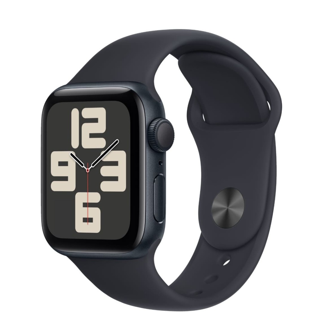 Apple Watch SE (2023) 44mm Корпус «Темная ночь» спортивный ремешок темная ночь картинка 1