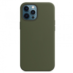 Чехол Silicone Case iPhone 14 Pro / Pro Max Темно зеленый